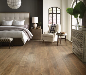 Hardwood flooring in living room | Carpet Barn