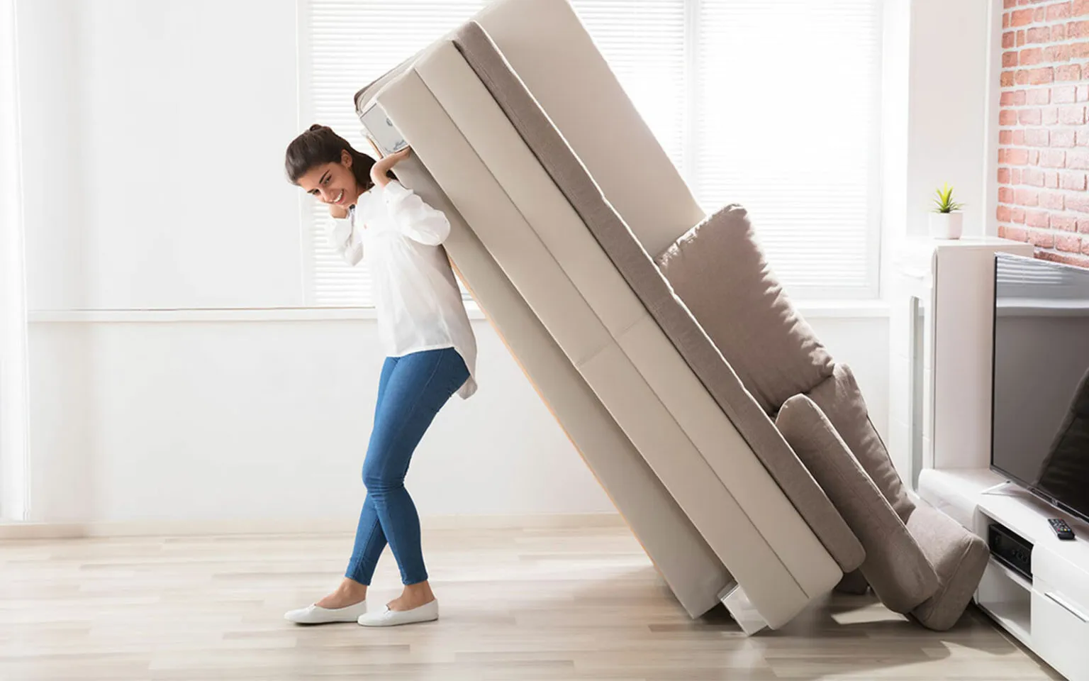 Before Laminate Installation Shifting | Carpet Barn