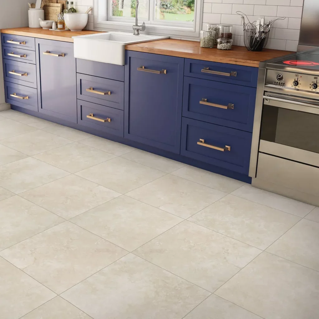 Square tiles in the kitch